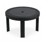 Round Rattan-Style Dining Table — SKU HW-SL010006
