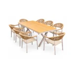 807 Table and 605 Chair Dining Set — SKU HW-TY029009