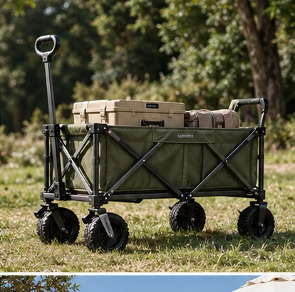 Concept illustration: camping wagon